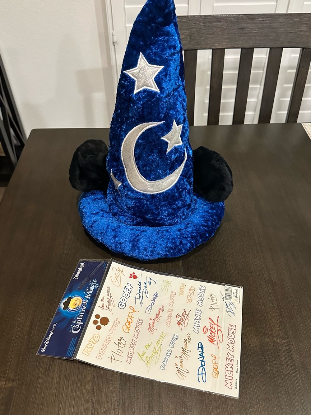 Disney Parks Sorcerer Mickey Mouse Plush Wizard Hat Adult (Fantasia) NEVER WORN